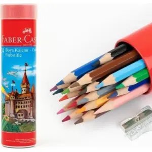 Faber-Castell 36 Renk Kuru Boya Kalemi Kalemtraş Hediyeli