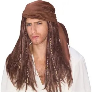 Karayip Korsanı Delüks Peruk