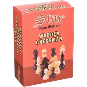 Star Ahşap Satranç Piyonu Ahşap No: 4