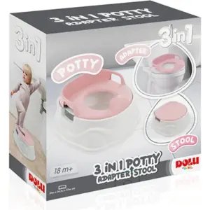 Dolu 3 İn 1 Pembe Lazımlık