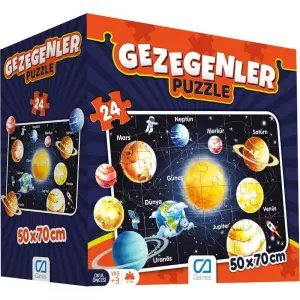 24 Parça Gezegenler Puzzle 50X70 Cm