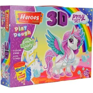 Heroes Dough 3D Pony Oyun Hamuru Seti