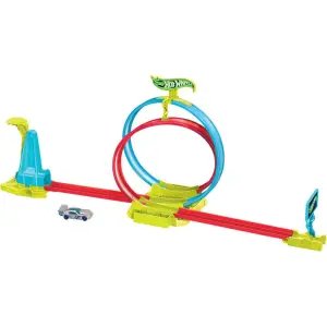 Hot Wheels Neon Yarışlar Çifte Çemberde Yarış Seti HPC05