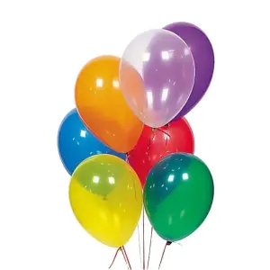 Sweet Party Karışık Renkli 5'li Şeffaf Balon