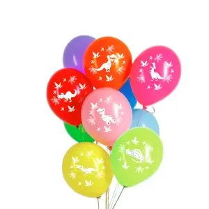 Sweet Party Karışık Renk Dinozor Baskılı 5'li Balon