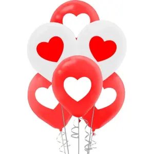 Sweet Party Kalp Baskılı 5'li Balon