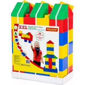 Polesie Xxl Yapı Blokları 36 Parça+30 Parça Bağlantı Parçalı