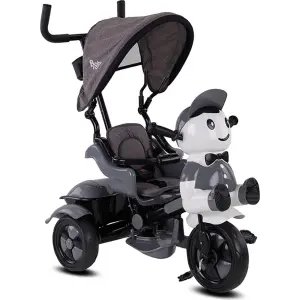 Babyhope Yupi Ebeveyn Kontrollü Üç Teker Bisiklet - Gri