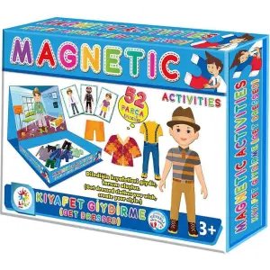 Manyetik Kıyafet Giydirme Aktivite Seti 52 Parça - Erkek
