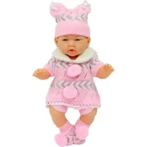 Azra Yenidoğan Gerçek Yüzlü Et Bebek Pembe Kıyafetli