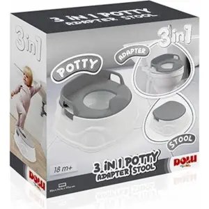 Dolu 3İn1 Gri Lazımlık