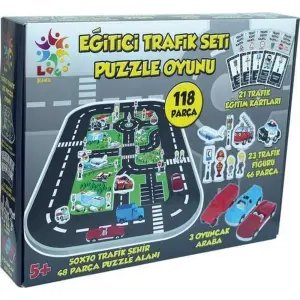 Laço Kids Eğitici Trafik Seti Puzzle Oyunu
