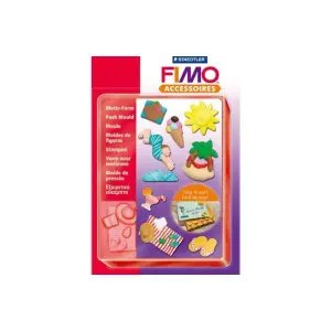 Fimo Mini Silikon Hamur Kalıbı Yaz Tatili