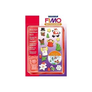 Fimo Mini Silikon Hamur Kalıbı Yılbaşı Tatili