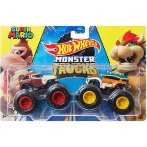 Hot Wheels Monster Trucks 1:64 İkili Araçlar - Donkey Kong Vs Bowser