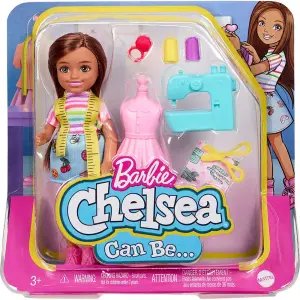 Barbie Chelsea Meslekleri Öğreniyor Moda Tasarımcısı HCK70