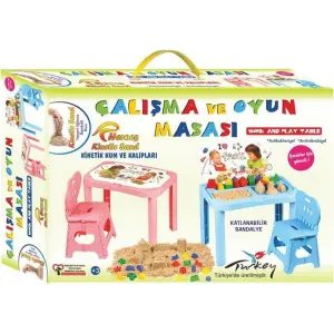 Heroes Kinetik Kumlu Çalışma ve Oyun Masası - Pembe