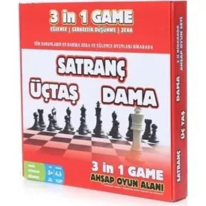3 İn 1 Satranç, Üçtaş ve Dama Oyunu