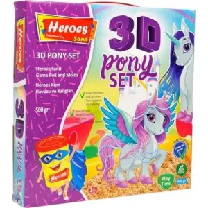 Heroes Sand 3D Pony Oyun Kumu Seti 500 Gr