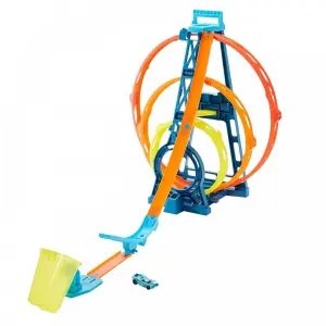 Hot Wheels Track Builder Üçlü Çember Aksiyonu Seti GLC96