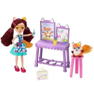 Enchantimals Bebekleri Piknikte Oyun Seti Resim Atölyesi GBX03