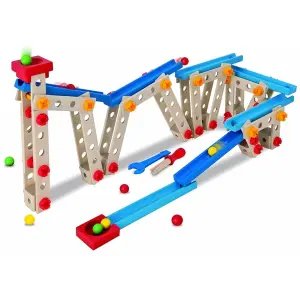 Heros Ahşap Bilye Yol Seti 140 Parça