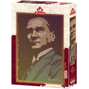 Art Puzzle Atatürk ve Nutuk - Eren Malçok 1000 Parça 5170