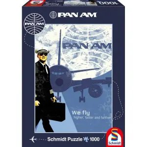 Scmidt Retro Poster Pan Am 1000 Parça Puzzle