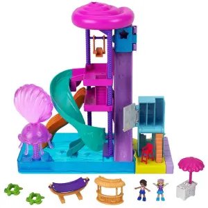 Polly Pocket Pollyville Kaydıraklı Su Parkı GNG65